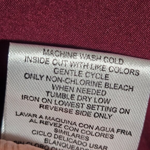 Gianni Bini Colorblock Puffer Coat L Burgundy Pink Mint Y2K Après-Ski Streetwear - Picture 9 of 10